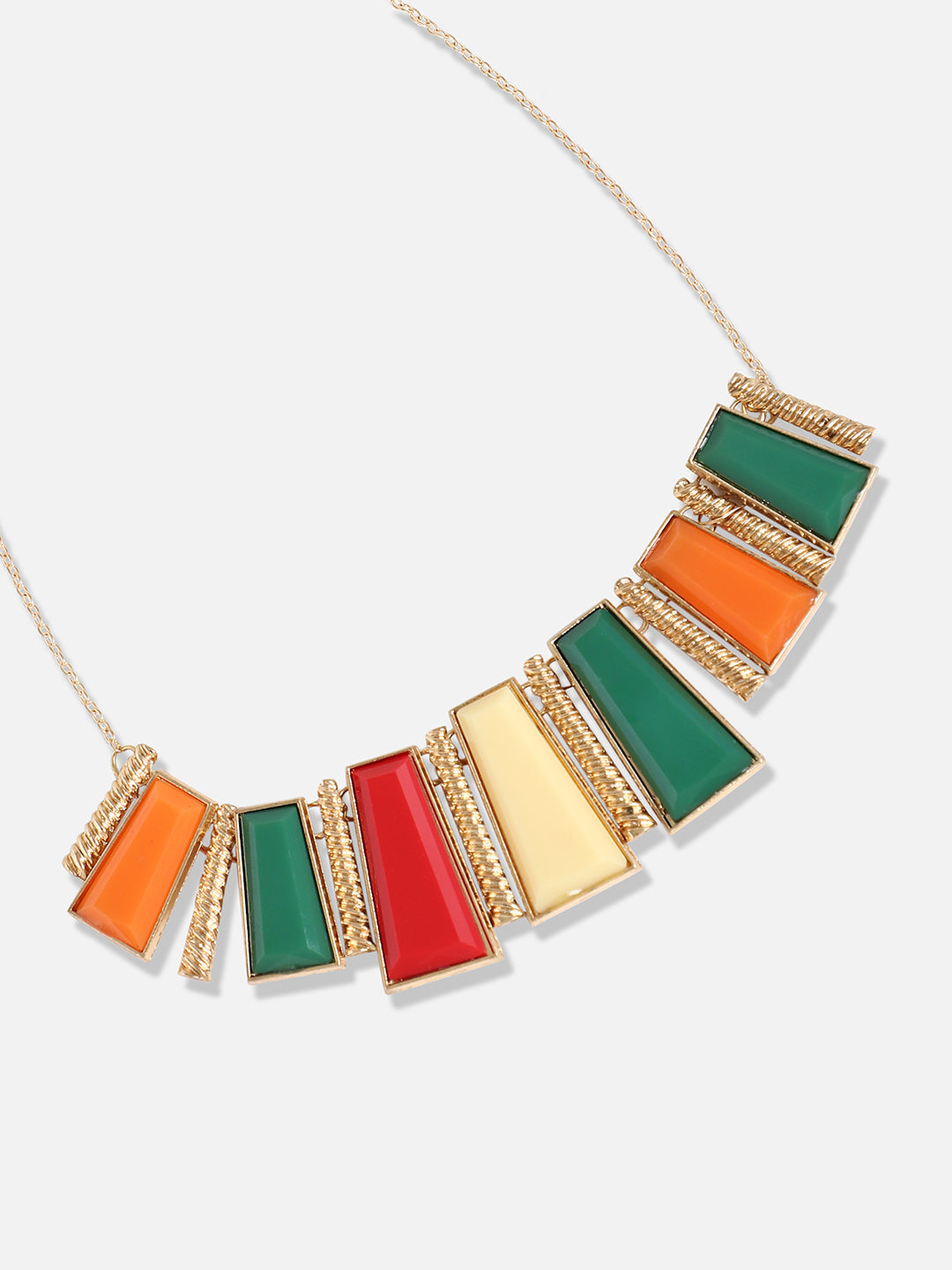 Silver Plated Designer Stone Casual Necklace
