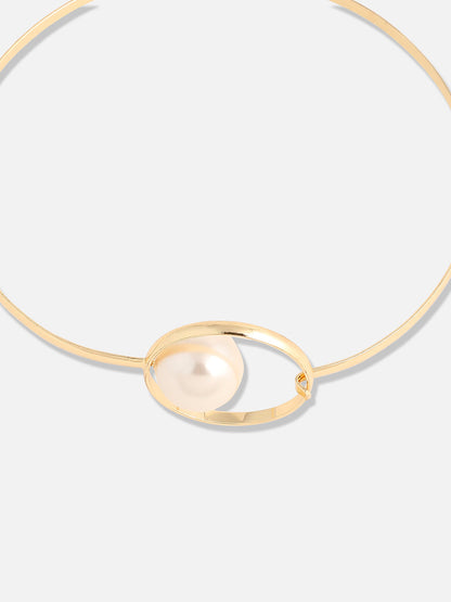 Gold Plated Pearls Casual Necklace