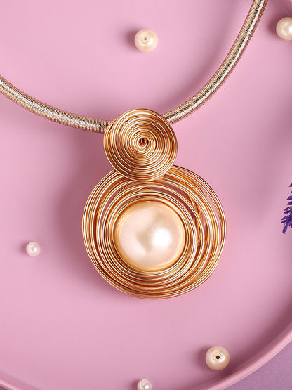 Gold Plated Designer Party Necklace