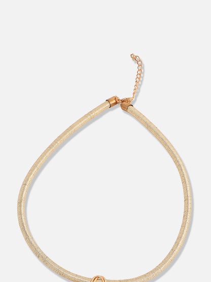 Gold Plated Pearls Party Necklace