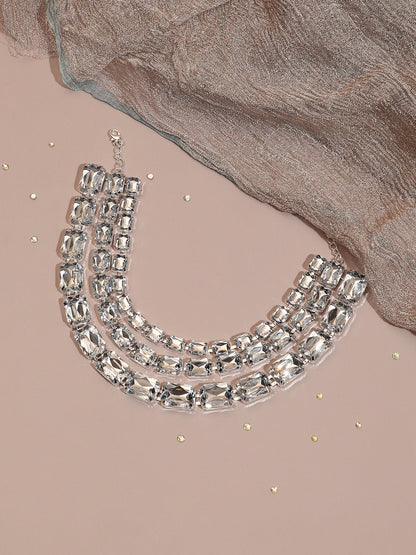 Silver Plated Designer Party Necklace