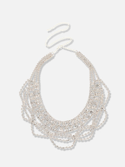 Silver Plated Designer Party Necklace