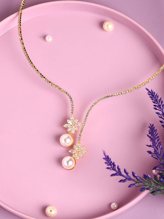 Silver Plated Pearls Casual Necklace