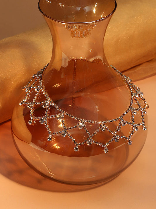 Silver Plated Designer Party Necklace