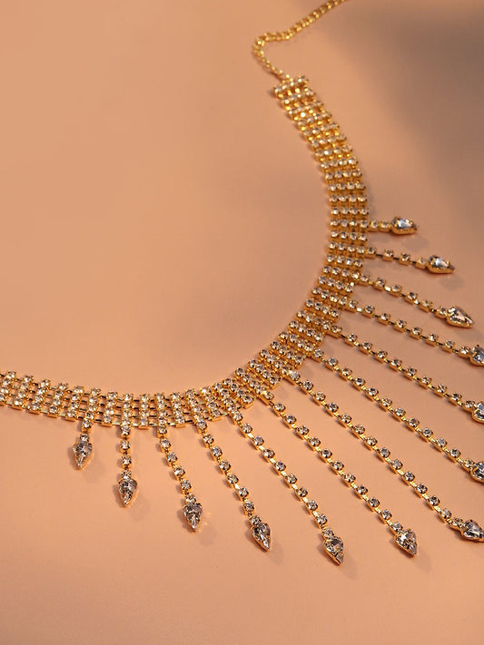 Silver Plated Designer Party Necklace