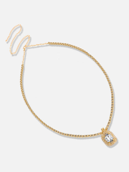 Gold Plated Designer Stone Casual Necklace
