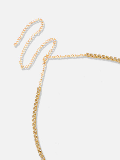 Gold Plated Designer Stone Casual Necklace