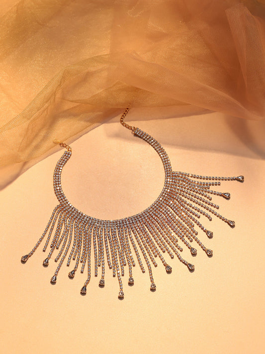 Silver Plated Designer Party Necklace