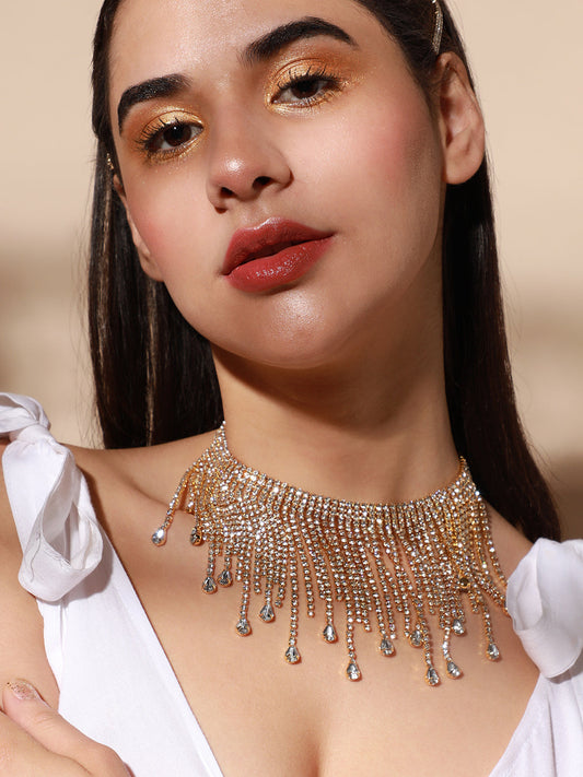 Silver Plated Designer Party Necklace