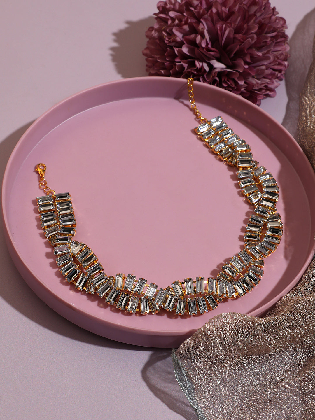 Silver Plated Designer Party Necklace