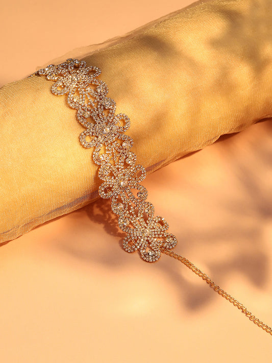 Gold Plated Designer Party Necklace