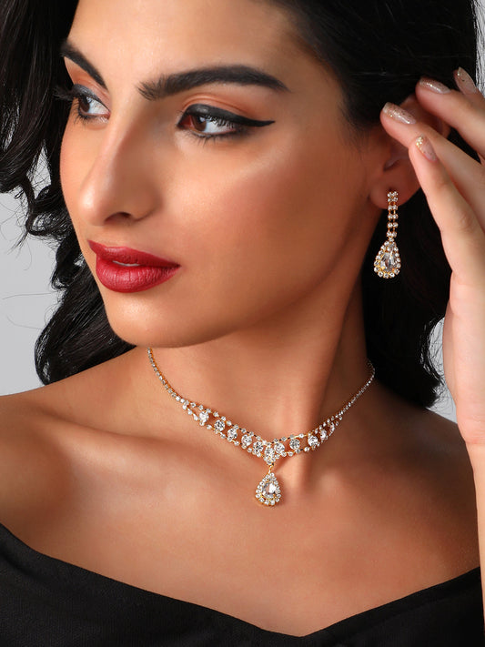 Silver Plated Designer Party Necklace