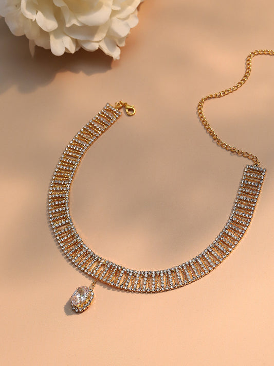 Silver Plated Designer Party Necklace