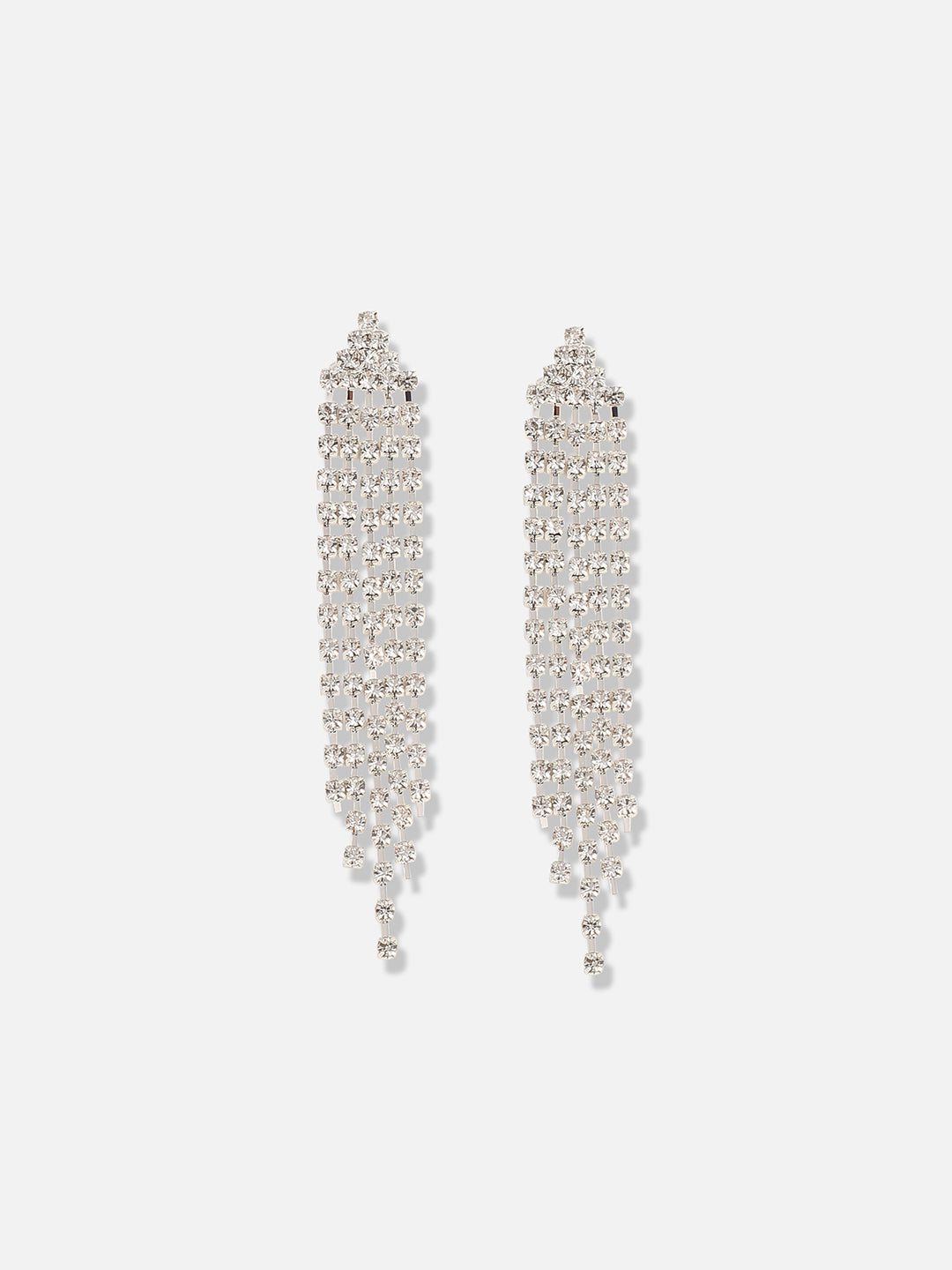 Silver Plated Designer Party Necklace and Earring Set
