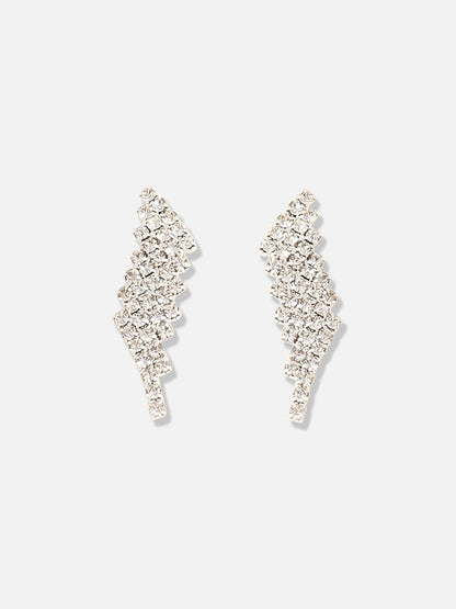 Silver Plated Designer Party Necklace and Earring Set