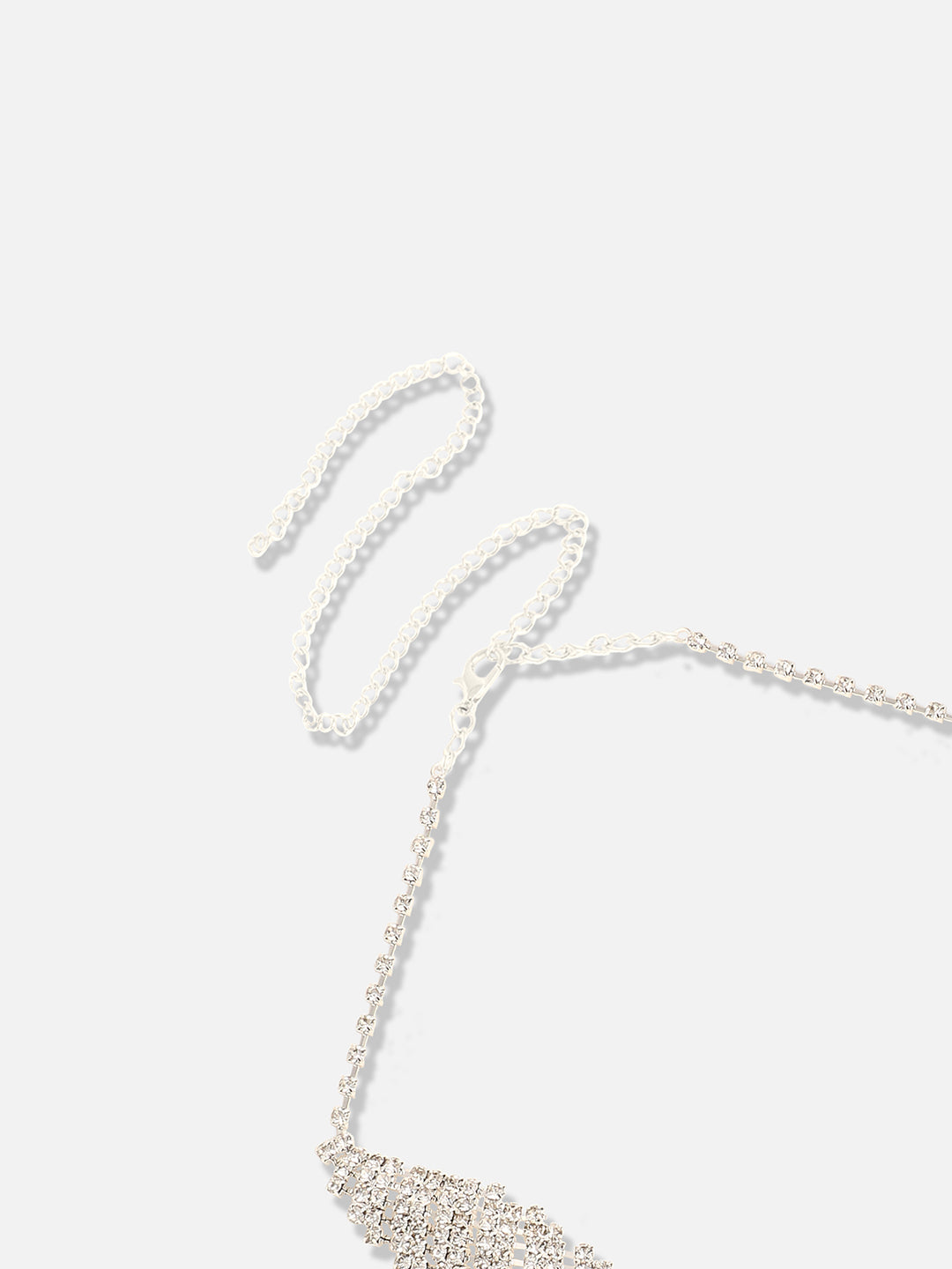 Silver Plated Designer Party Necklace and Earring Set