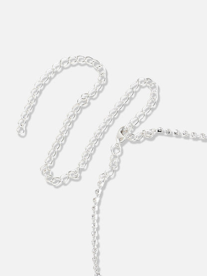 Silver Plated Designer Party Necklace and Earring Set