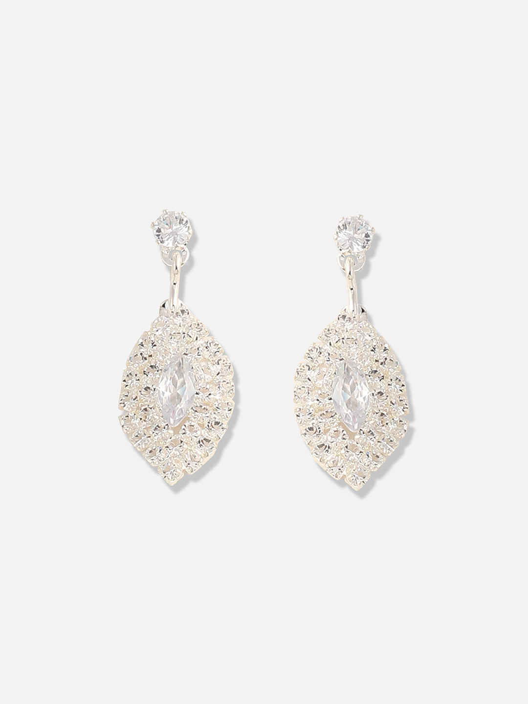 Silver Plated Designer Party Necklace and Earring Set