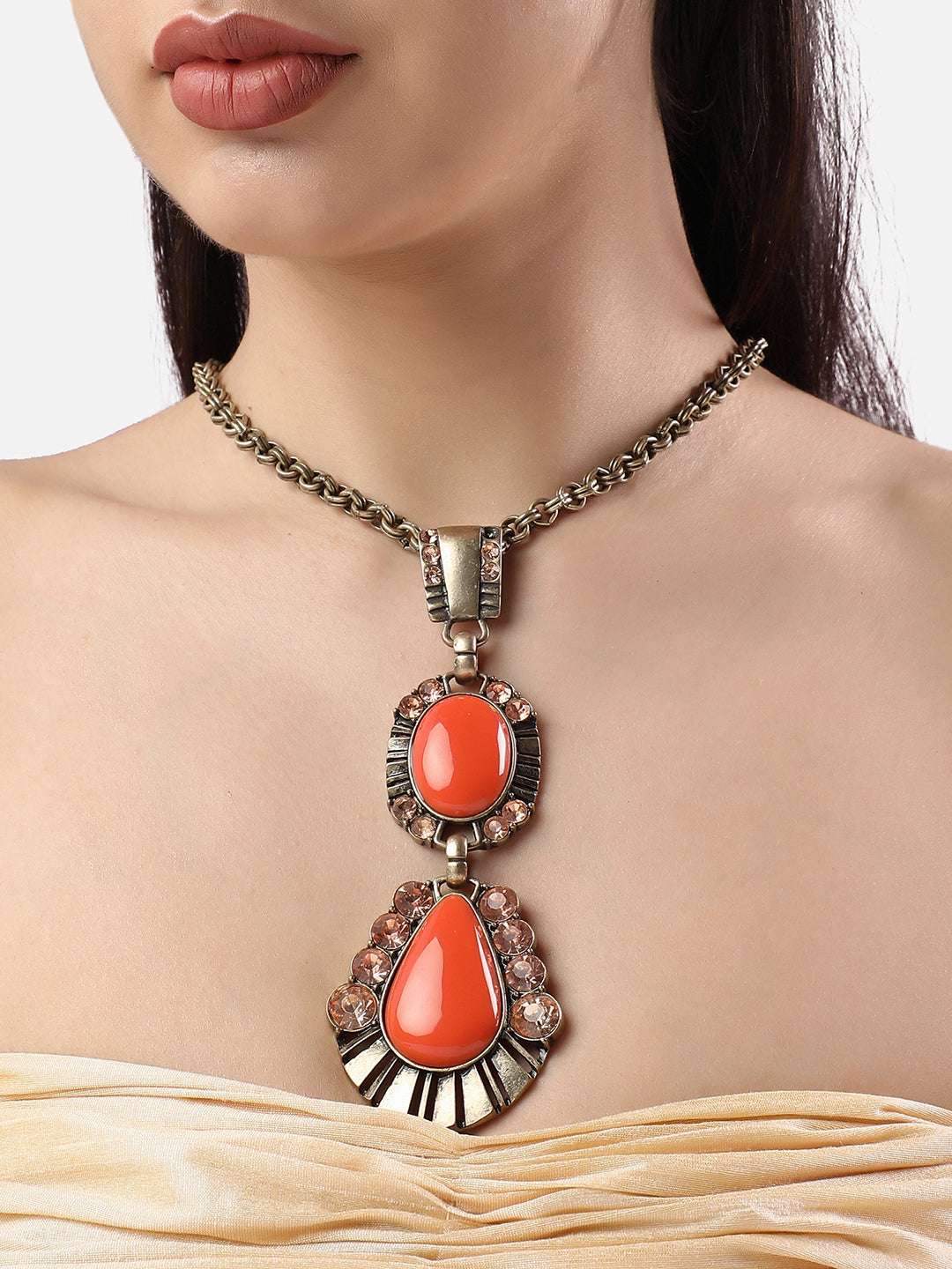 Saffron Statement Necklace