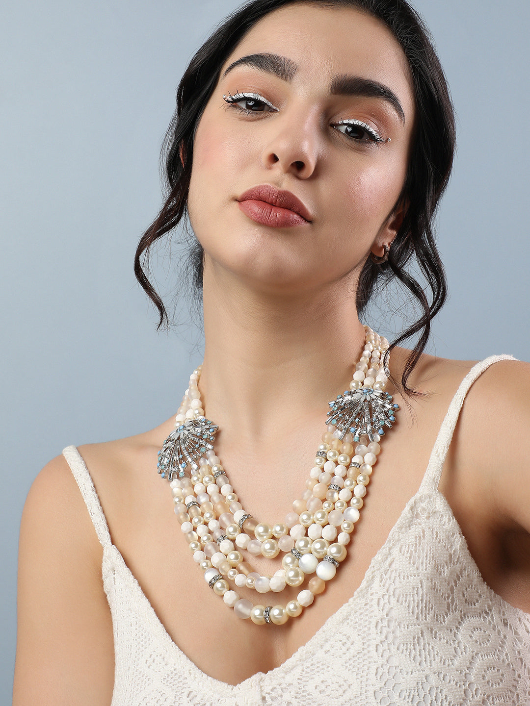 Multi Strand Pearl Necklace