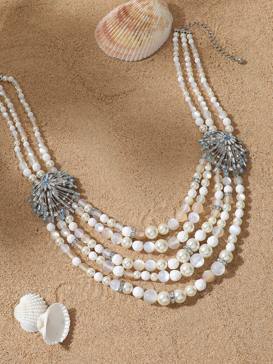 Multi Strand Pearl Necklace