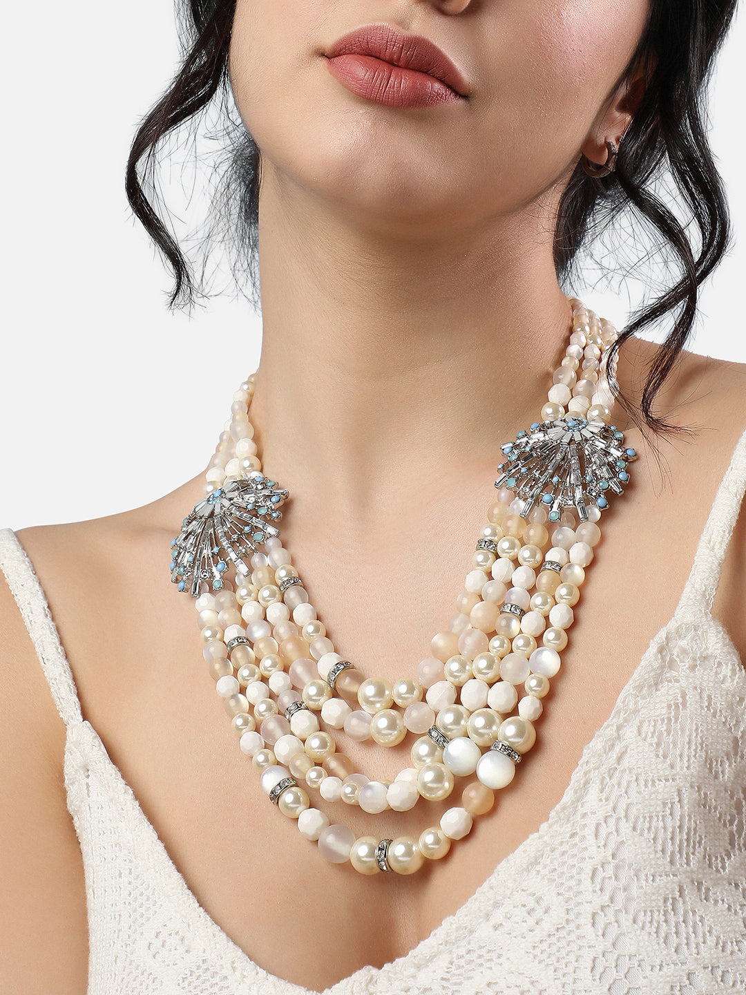 Multi Strand Pearl Necklace
