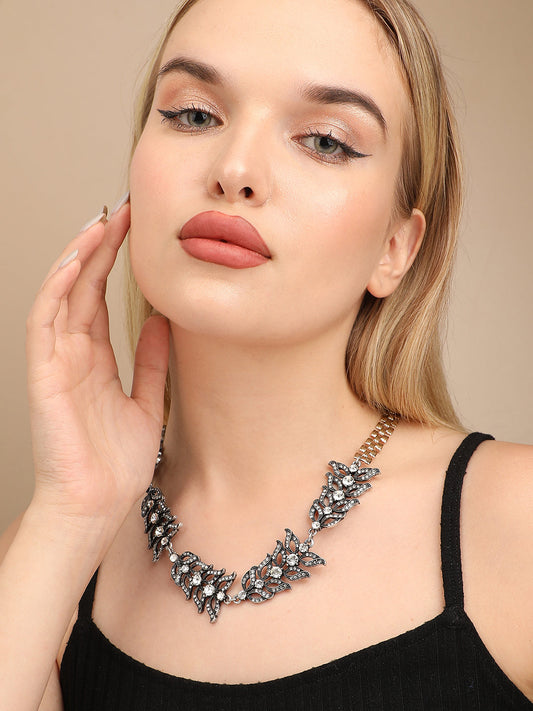 Gemstone Cluster Necklace