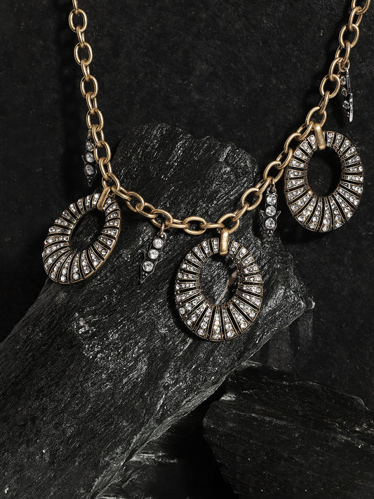 Textured Ring Necklace