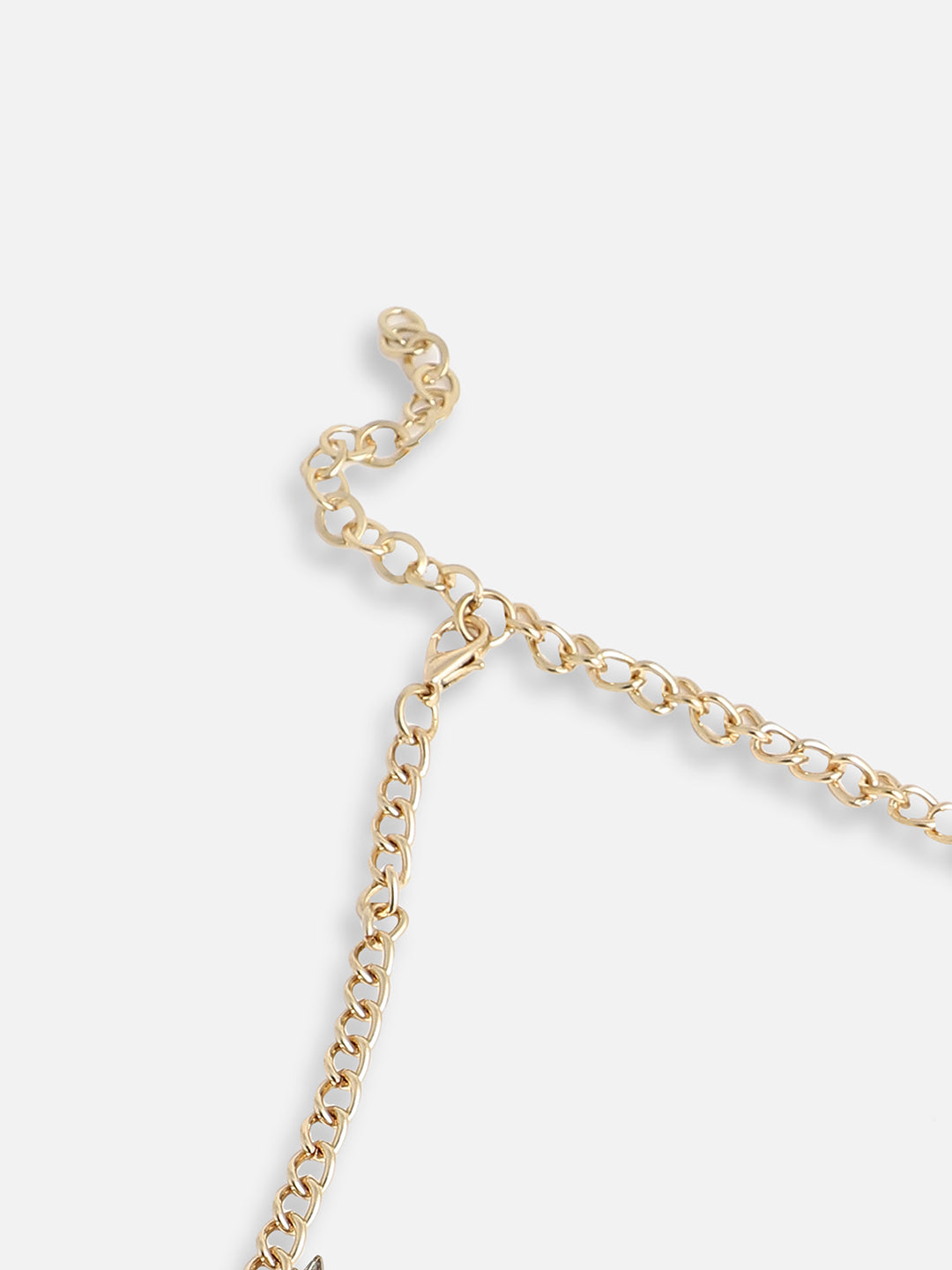 GOLD PLATED PARTY DESIGNER STONE STATEMENT NECKLACE FOR WOMEN