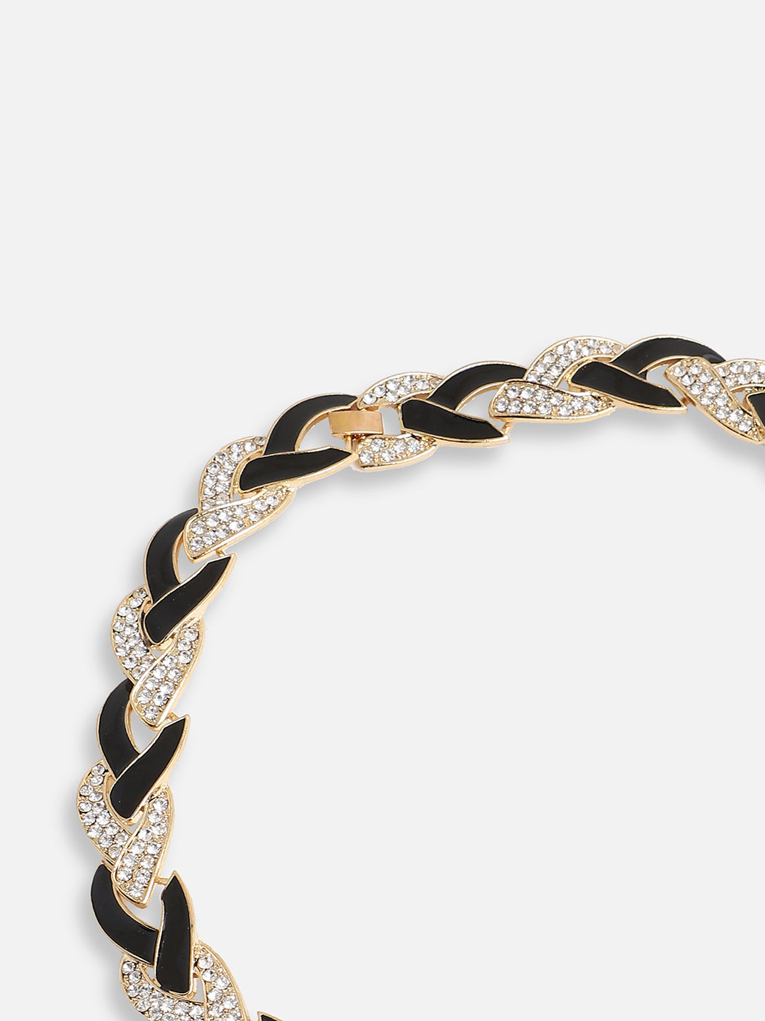 GOLD PLATED PARTY DESIGNER STONE STATEMENT NECKLACE FOR WOMEN
