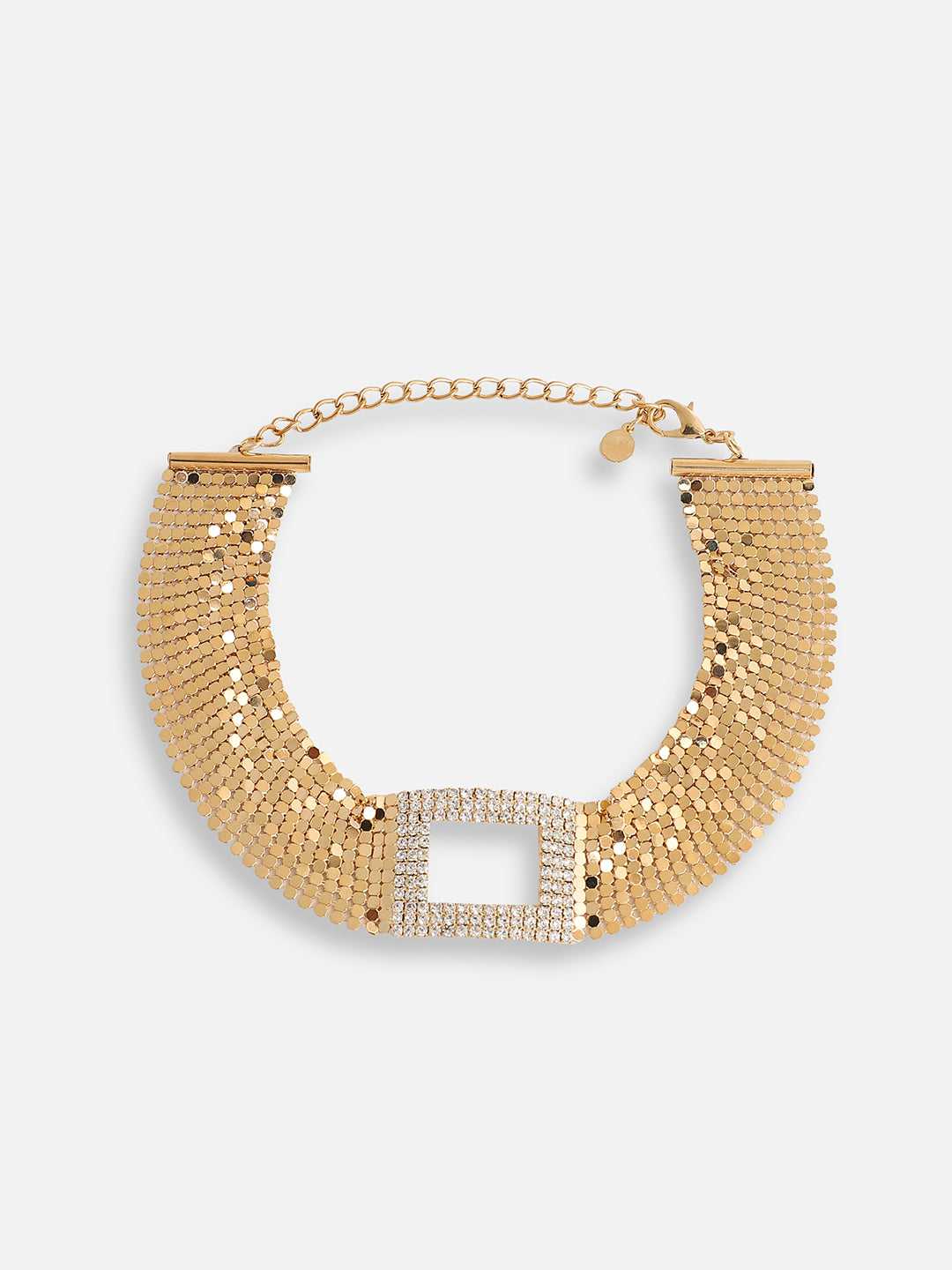Gold Plated Party Designer Stone Choker Necklace For Women
