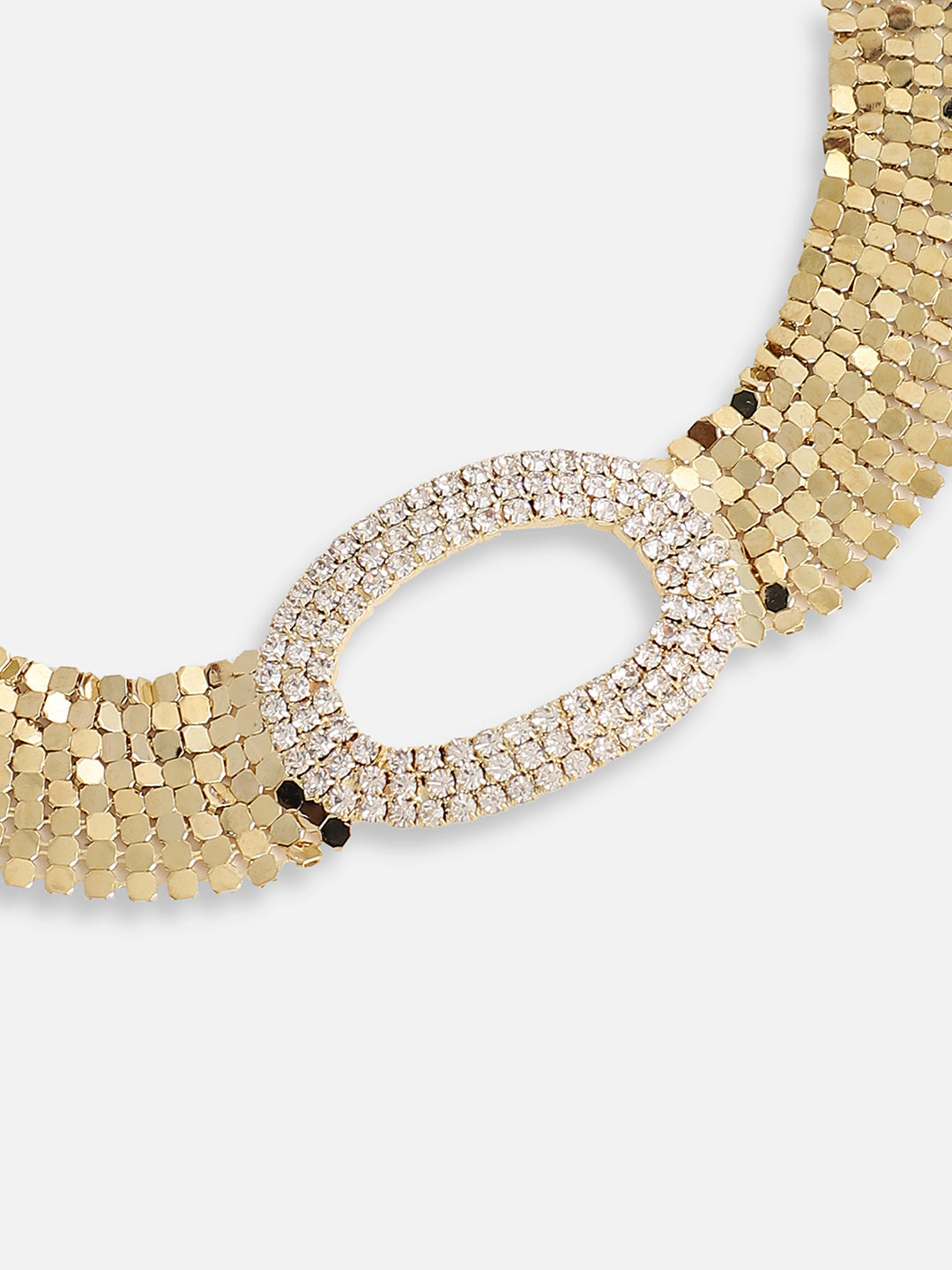 Gold Plated Party Designer Stone Choker Necklace For Women
