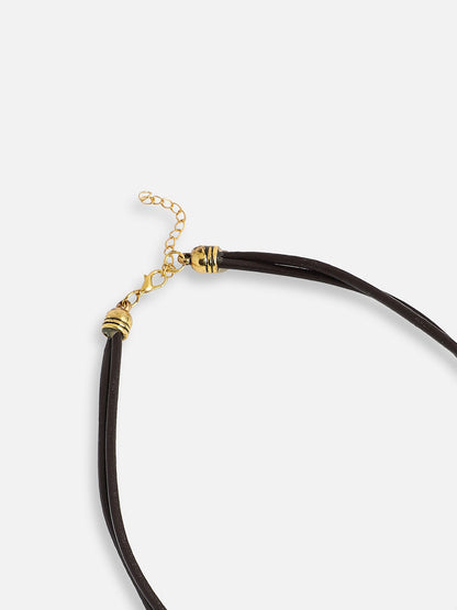 Gold Plated Party Designer Stone Statement Necklace For Women