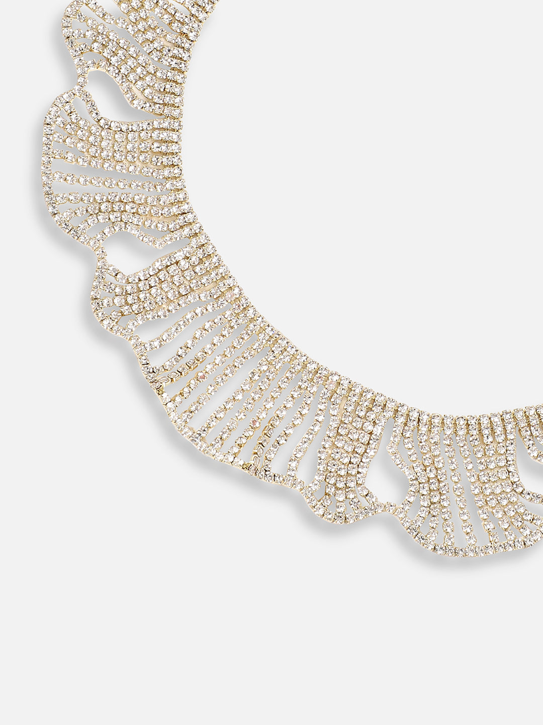 Gold Plated Party Designer Stone Statement Necklace For Women