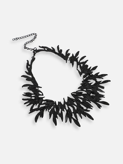 GOLD PLATED PARTY DESIGNER STONE STATEMENT NECKLACE FOR WOMEN