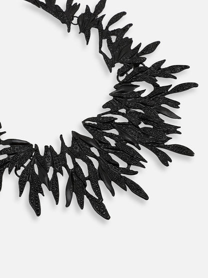 GOLD PLATED PARTY DESIGNER STONE STATEMENT NECKLACE FOR WOMEN