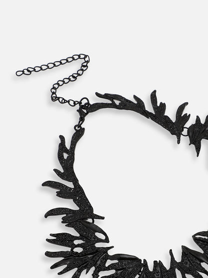 GOLD PLATED PARTY DESIGNER STONE STATEMENT NECKLACE FOR WOMEN
