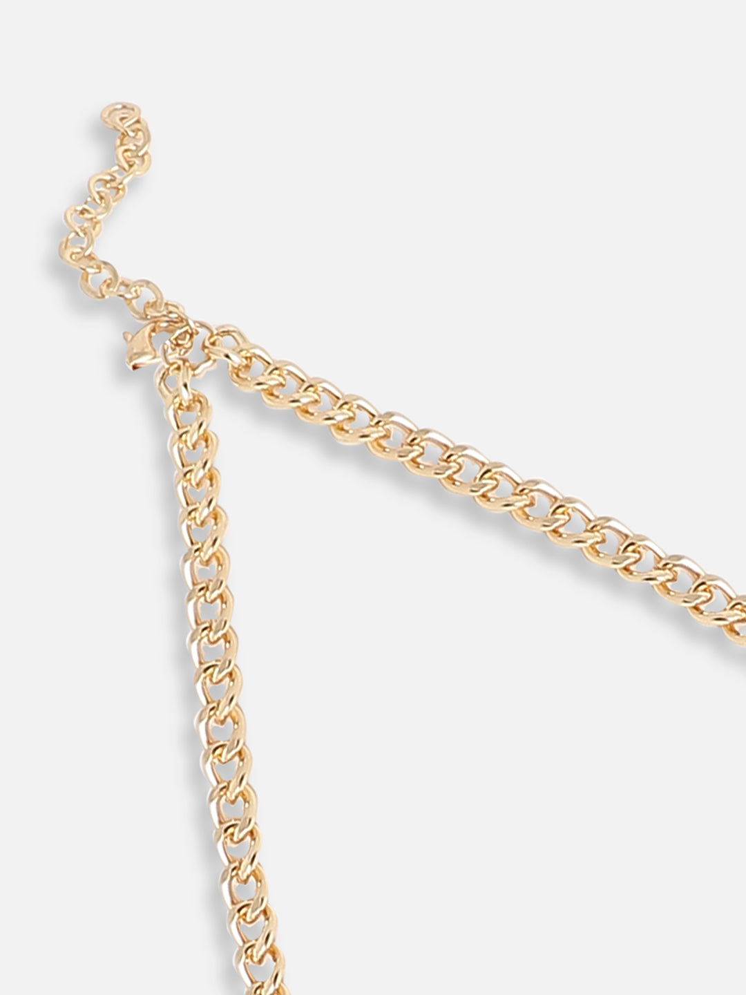 GOLD PLATED PARTY DESIGNER STONE STATEMENT NECKLACE FOR WOMEN