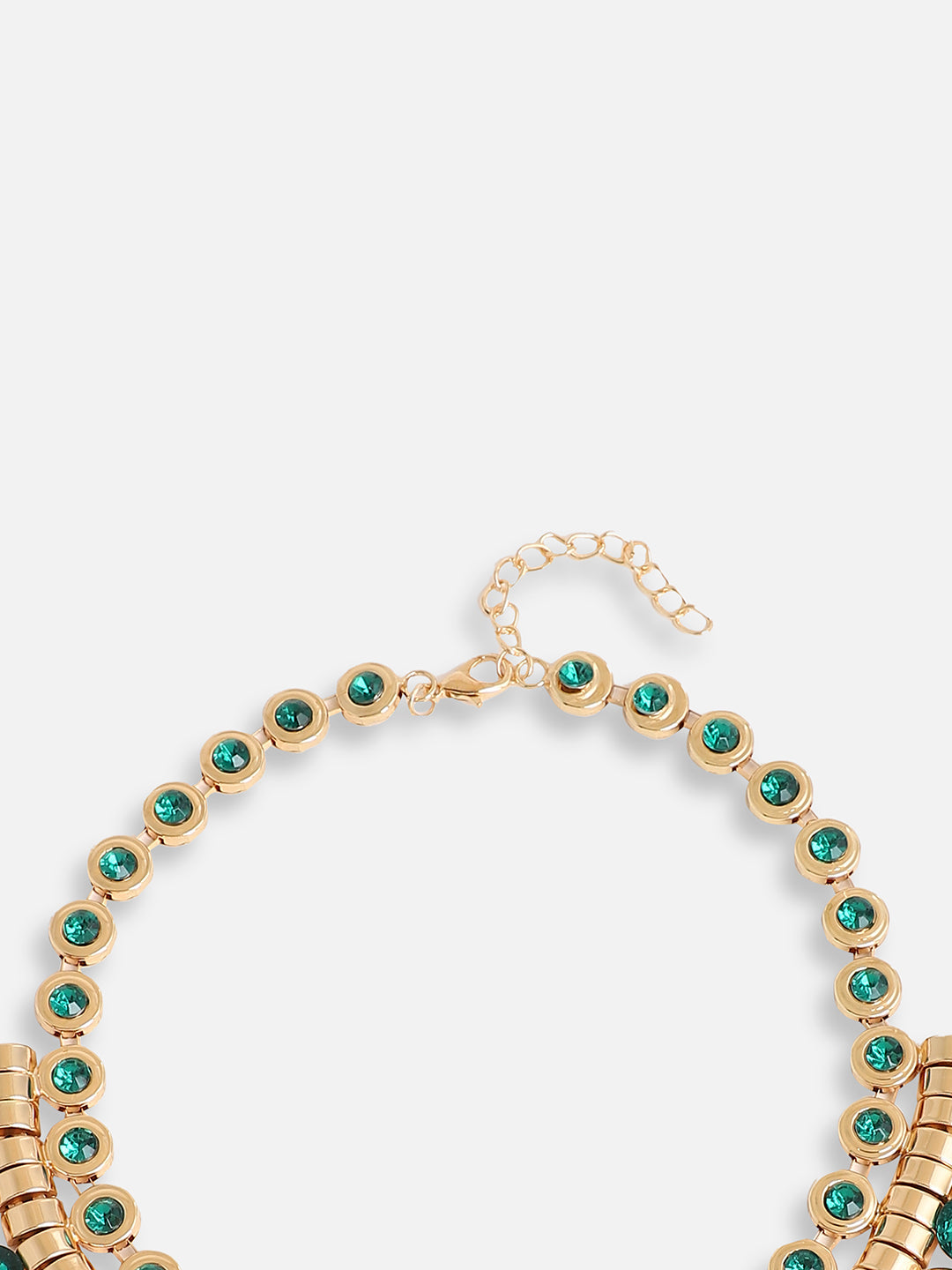 Gold Plated Party Designer Stone Statement Necklace For Women
