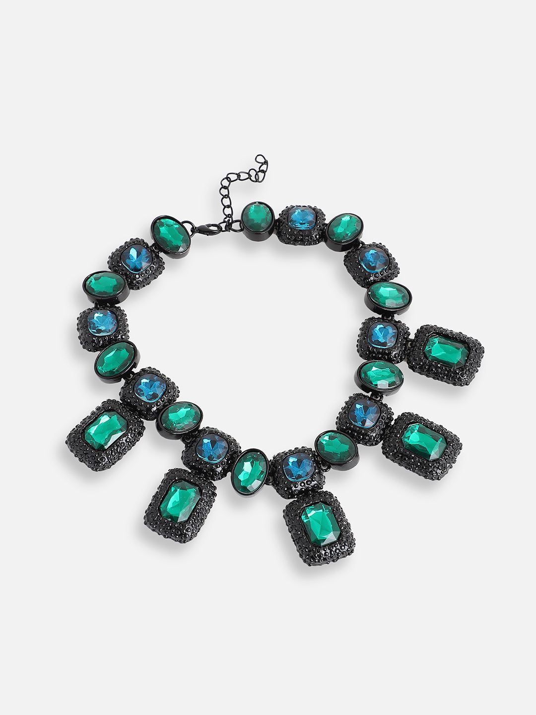 Gold Plated Party Designer Stone Statement Necklace For Women