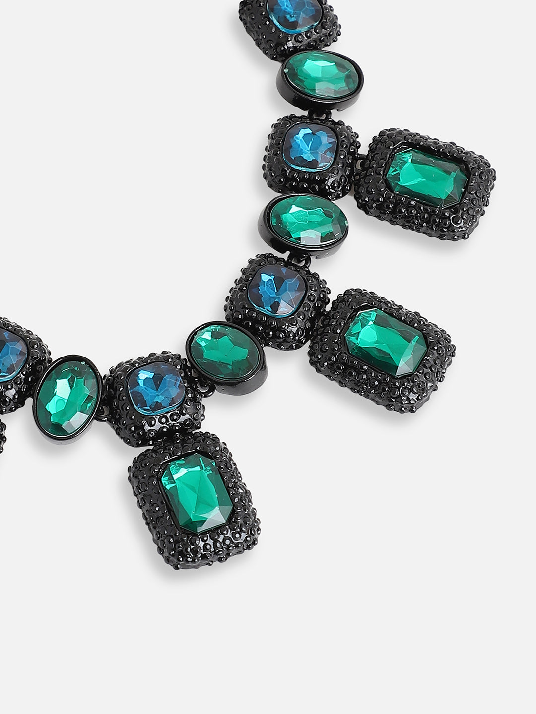 Gold Plated Party Designer Stone Statement Necklace For Women