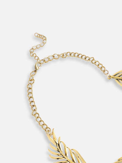 GOLD PLATED PARTY DESIGNER CHOKER NECKLACE FOR WOMEN