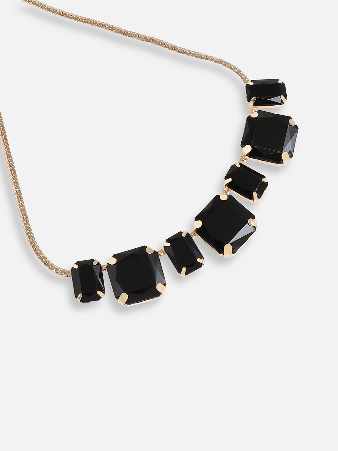 Gold Plated Designer Stone Party Necklace For Women