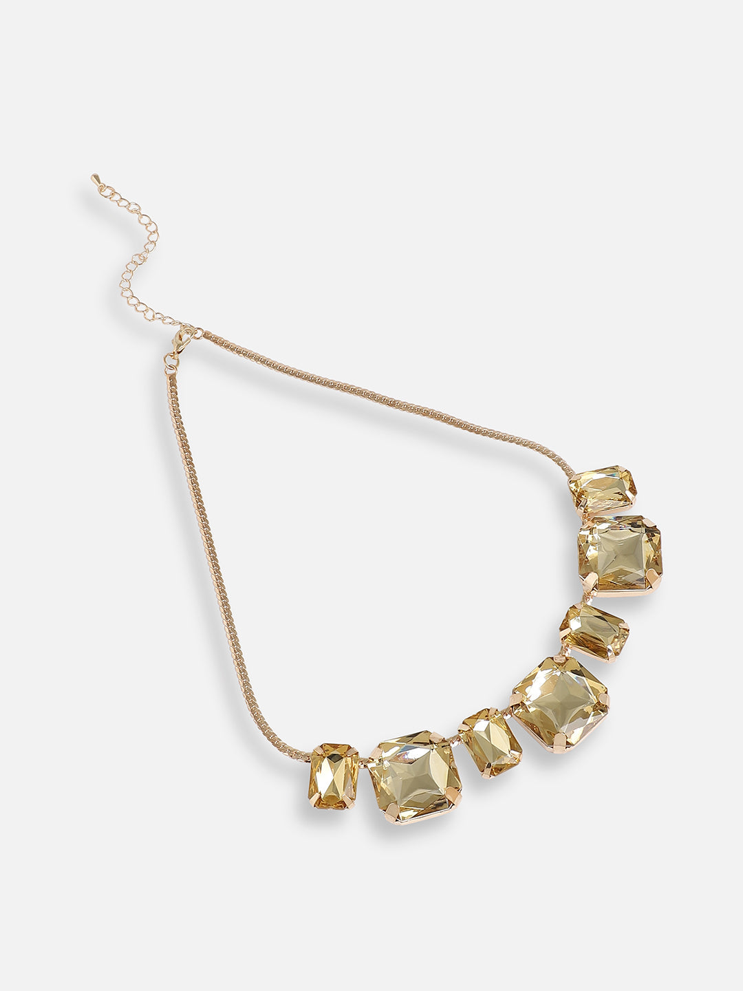 Gold Plated Designer Stone Party Necklace For Women
