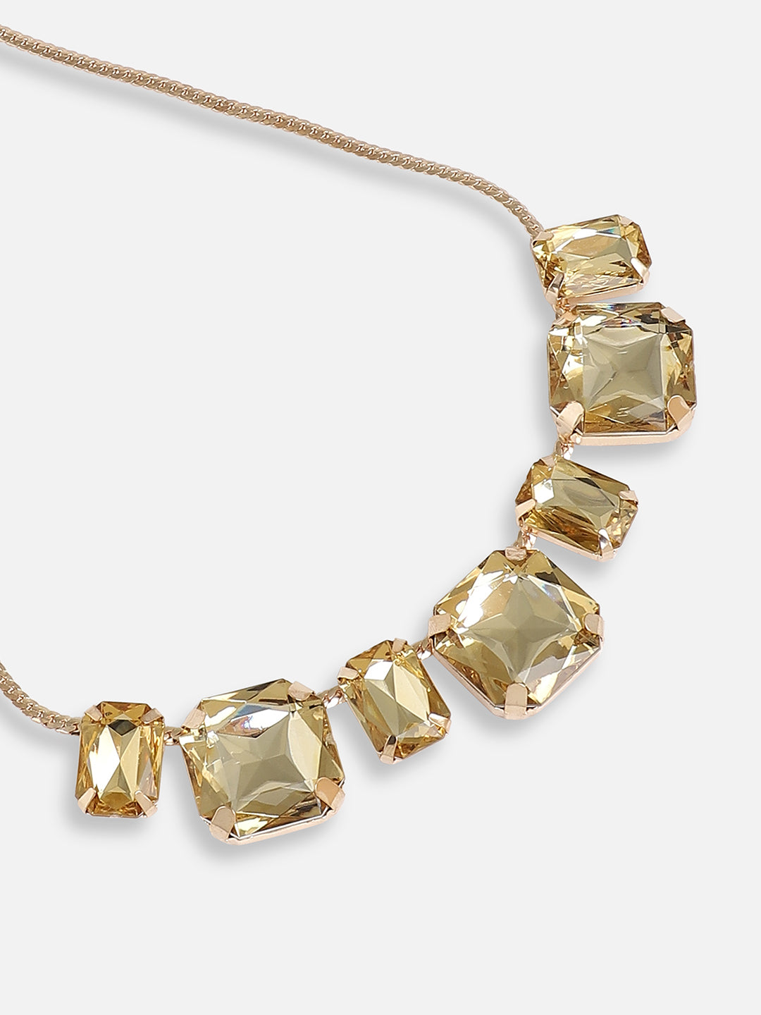 Gold Plated Designer Stone Party Necklace For Women