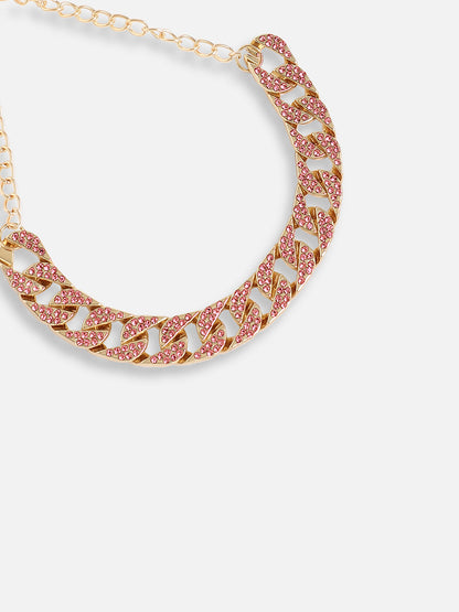 Gold Plated Designer Stone Casual Necklace For Women
