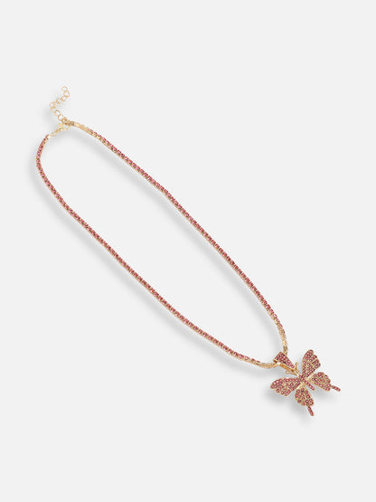 Gold Plated Designer Stone Casual Necklace For Women