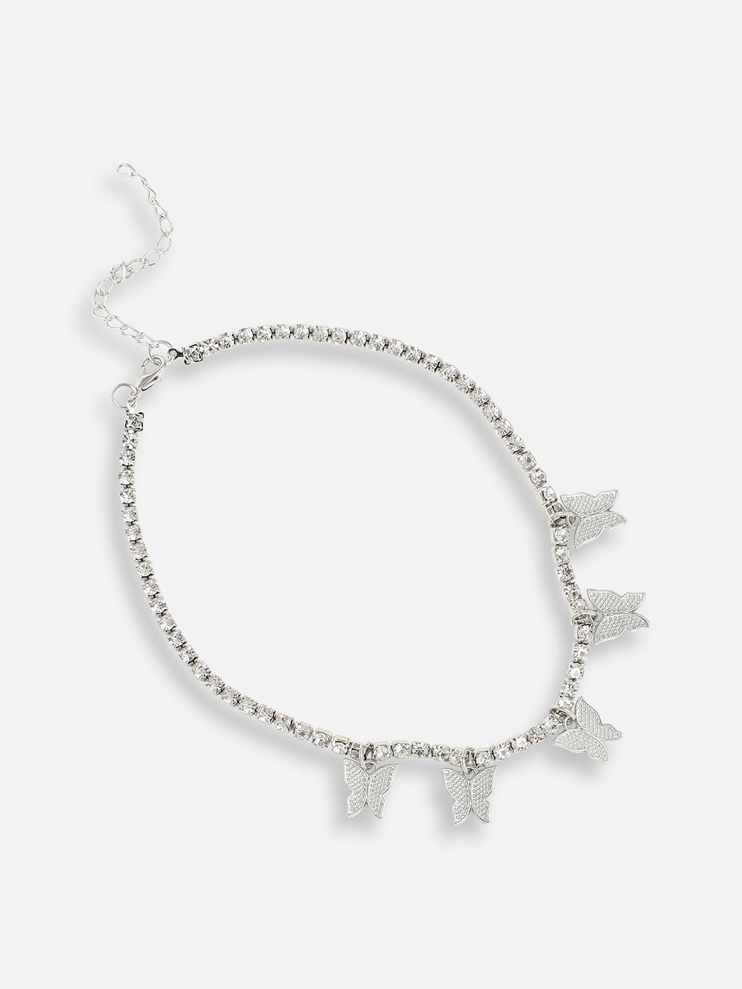 Silver Plated Designer Stone Casual Necklace For Women