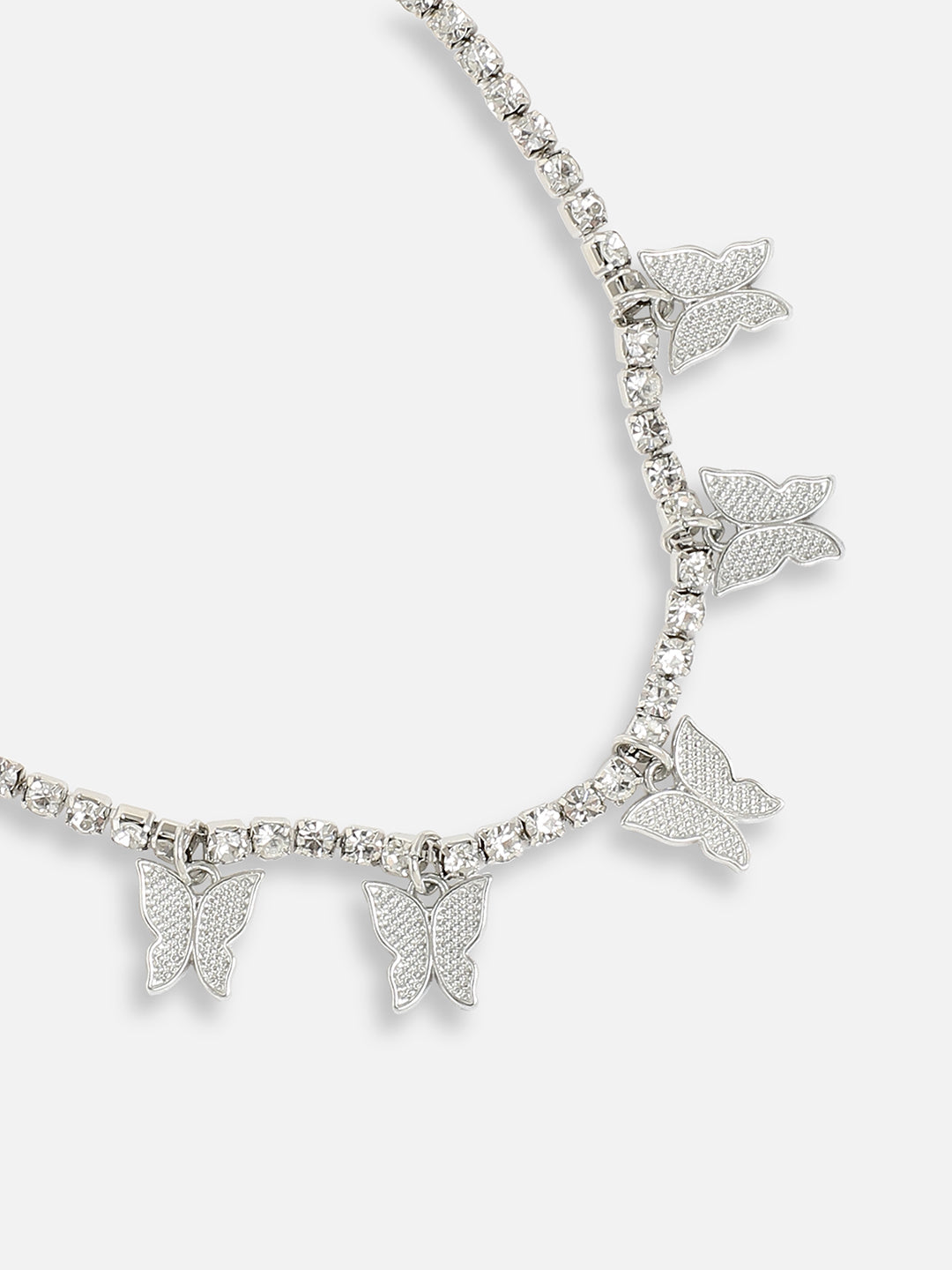 Silver Plated Designer Stone Casual Necklace For Women