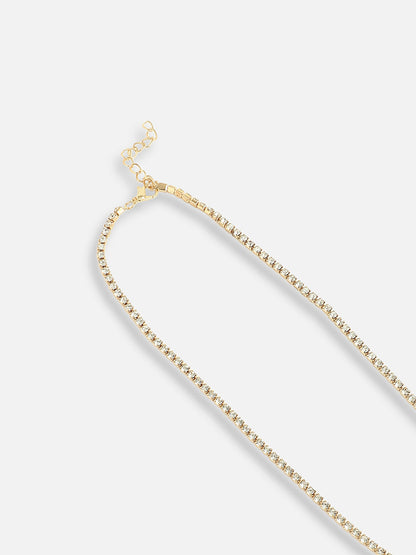 Gold Plated Designer Stone Casual Necklace For Women